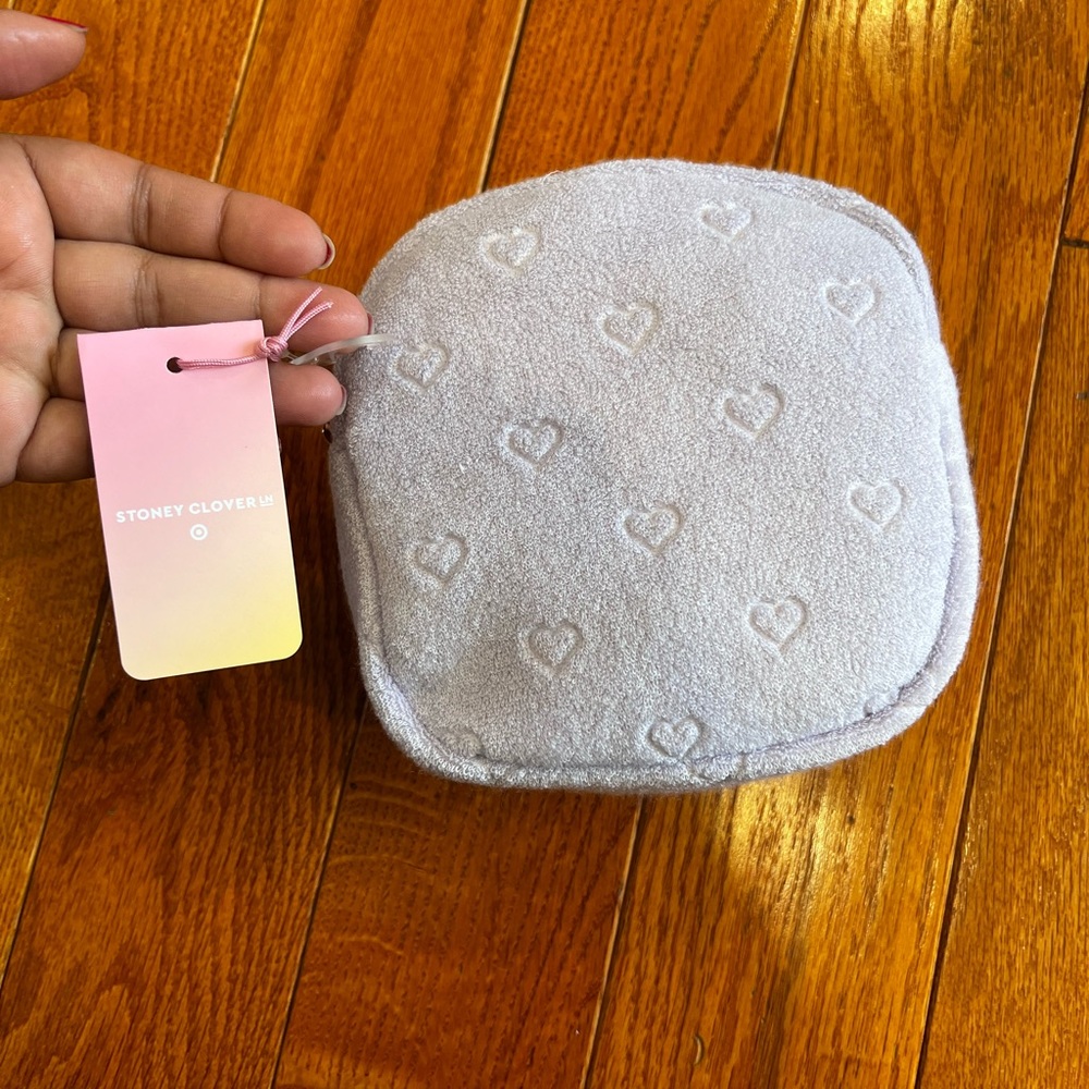 Stoney Clover Lane small Pouch. Light purple color